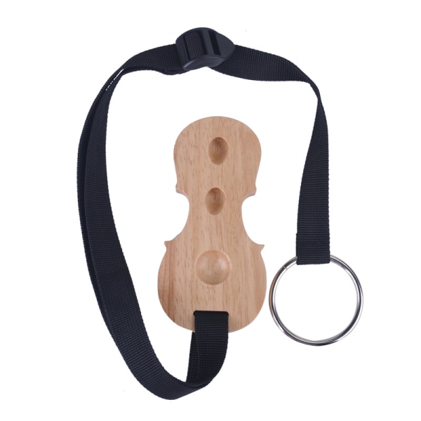 Cello-stativ i massivt træ med skridsikker stopper Cello-formet ankerbeskytter 3-huls stativ