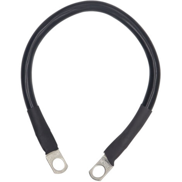 Strømkabel til batteri 25 kvadrat 0,3 m 4 gauge AWG rød og sort batterikabel, model: Sort og rød 30 cm