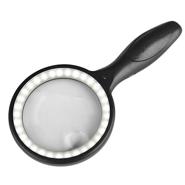 Lukulasit 30x 60x suurennuslasi 33 LED-valolla LED LED-suurennuslasi englanniksi - Mega lukulasit ladattava