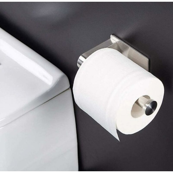 Pyyhkeet Kattotyömies Pyyhehana Porauksella WC, Itsekiinnittyvän WC-paperin Alhainen Ruostumaton Teräs WC-paperipakkaus