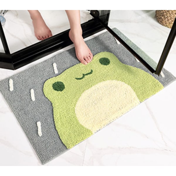 Badrumsmatta Badrumsingång halkfri absorberande matta liten groda 50*80CM