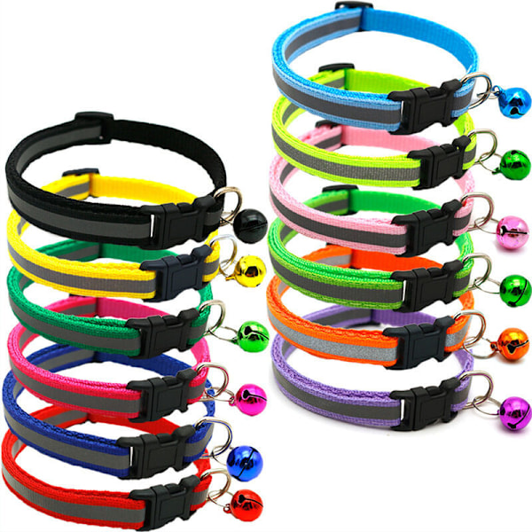 Valphalsband - Mjukt valphalsband i nylon, set om 12