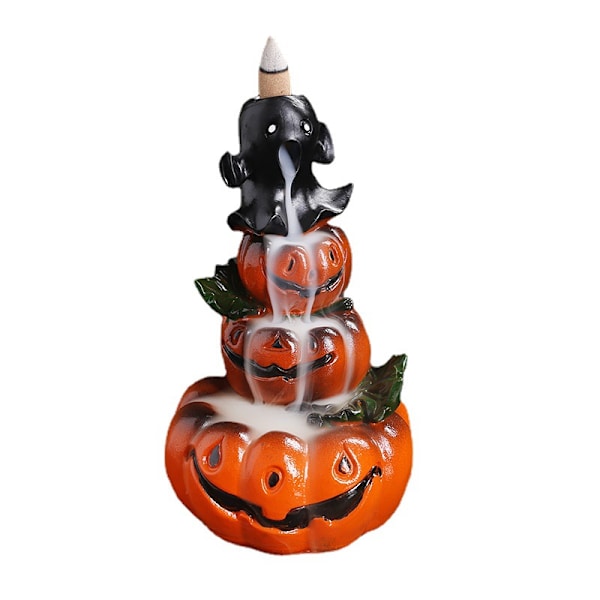 Harpiks Halloween Græskar Tilbageflow Røgelse Brænder Kreativ Spøgelsesfestival Tilbageflow Aromaterapi Brænder