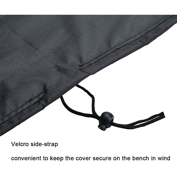 Sfärisk grillöverdrag Vattentät Ripstop 210D Oxfordtyg Anti-UV med sidorem Vindtät Svart Φ58 x 77cm