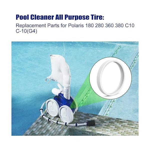 Uima-altaan varaosarenkaat Polaris-uima-altaanpuhdistajalle, Polaris 180, 280, 360, 380, C-10/C10 (3 kpl)