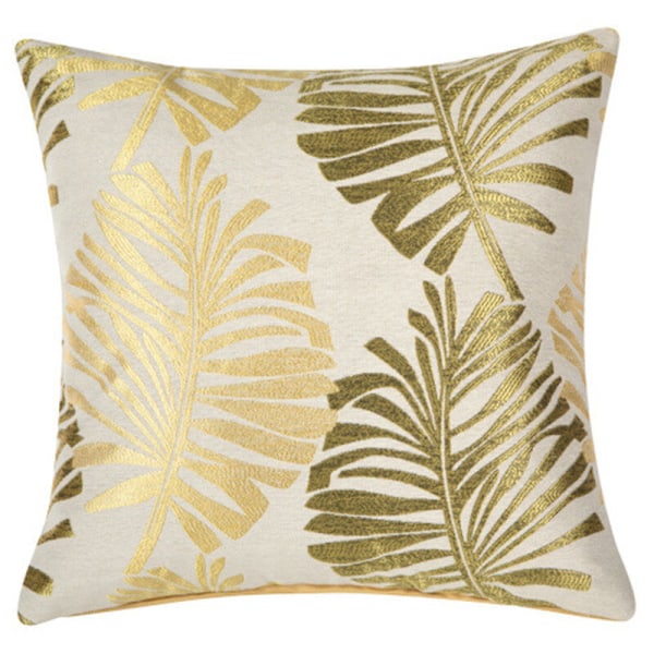 1 sett med 45x45cm putetrekk, dekorativ lin sofa pute, ingen pute, egnet for bil soverom kontor, gul