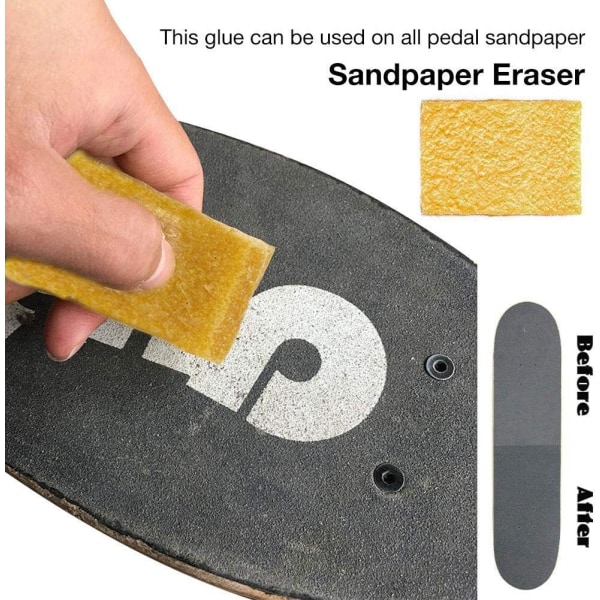 Skateboard Eraser Sandpaper Custom Decal Sticker DIY Sandpaper Fits Most Outdoor Sporting Goods Scooters