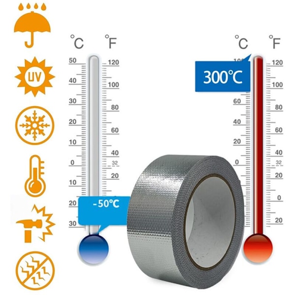 Aluminiumsfolie Tape Varmebestandig Varmeskjold Tape Vandtæt Tape til Forsegling eller Isolering
