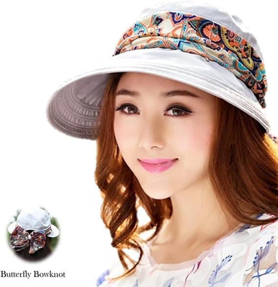 Solhat, Floppy Hat, Bredskygget Konvertibel, Reversibel UPF 50 + Solhat til Strand