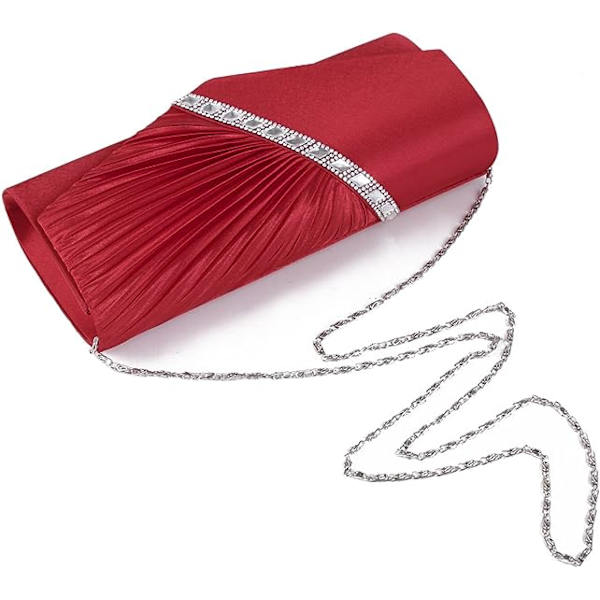 27cm×5cm×11cm -Hvid-Aftenpose Damehåndtaske