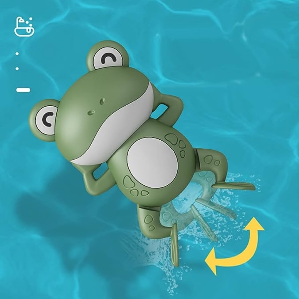 (Grønn) Svømmefrosk leketøy Flytende badekar Barn badeleker