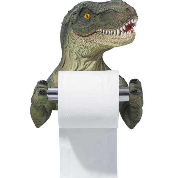 Dinosaur-tema papirholder, badeværelsesstøttemural, gourmet spisning, sofasofa, krybberum (lodret skrifttype)