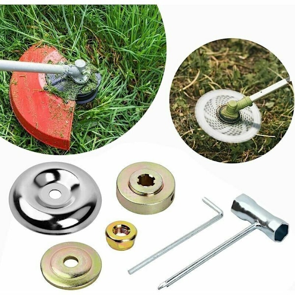 6-delars kit Inspeaks Debrusaille och metall Debrusaille, metallhastighetslåda, långt universellt fixeringskit, trädgårdsadapterkit