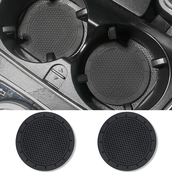 2 universelle bilkopholder silikoneunderlag (7cm, sort), reservedele