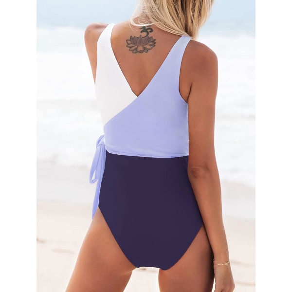 Swimsuit Wrap Swimwear with Tie Block