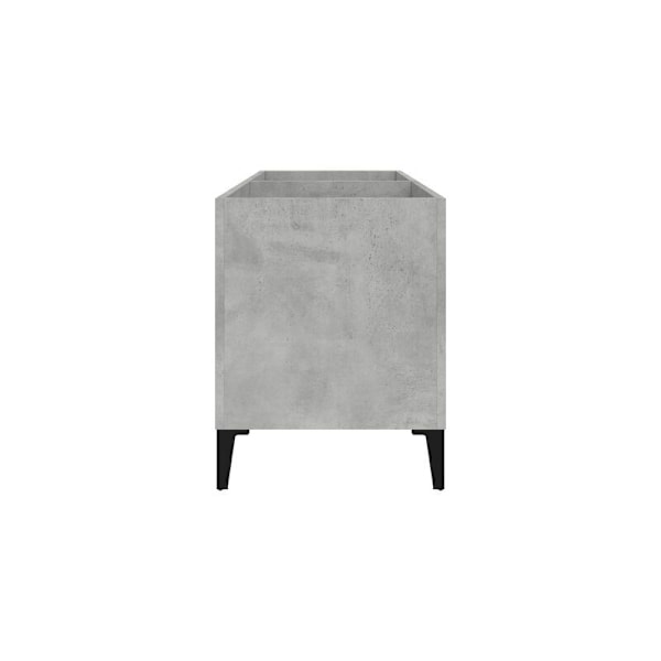 Betoninharmaa levykaappi 74,5x38x48 cm tekninen puu