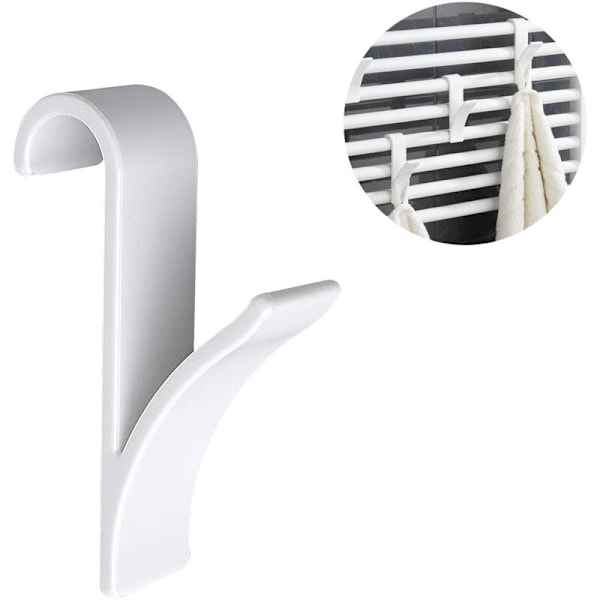 Radiator krok Plastkrok Flere kombinasjoner Radiator krok krok fleksibelt hengt, for alle standard radiatorer, hvit