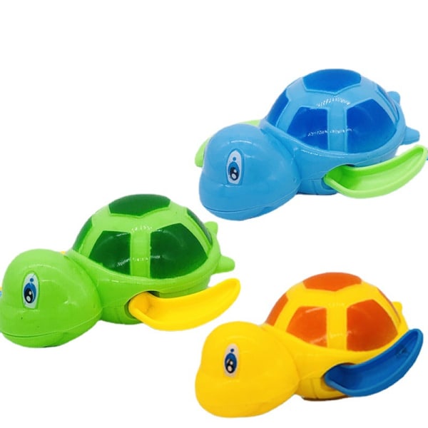 3 Babybadelegetøj Clockwork Turtle Toddler Drenge Piger Clockwork Vandlegetøj Svømmeskildpadde Sommer Pool Badeværelse Flydende Legetøj Bedste Plast Badekar til
