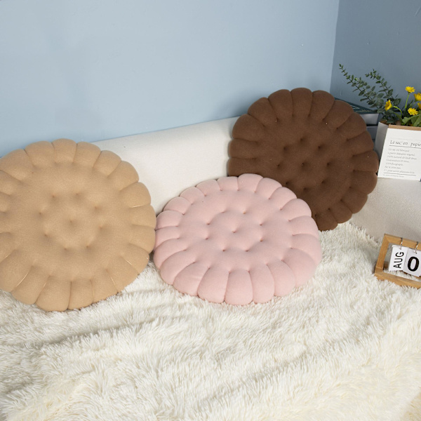 Mandel Sandwich-35cm Simulering Sandwich Biscuit Pude Sofa Pude Lændeseng Pude