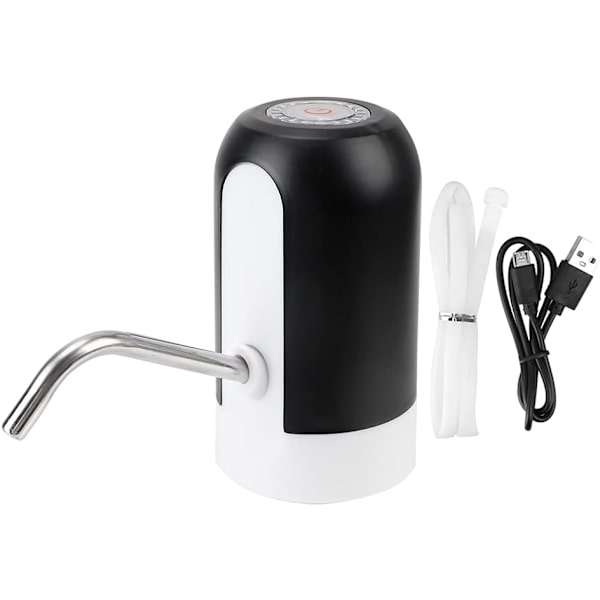 Nedsænkelig pumpe til brønd, elektrisk vandpumpe, automatisk vanddispenser, LED-lys, trådløs pumpe til tønde, USB-genopladelig pumpe
