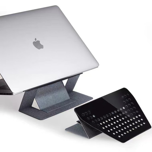 Grå - Foldbar Stativ Bærbar Stativ Flad Letvægts Bærbar Stativ Magnetisk Musemåtte til Tablet Bærbar Macbook iPad (1 stk)