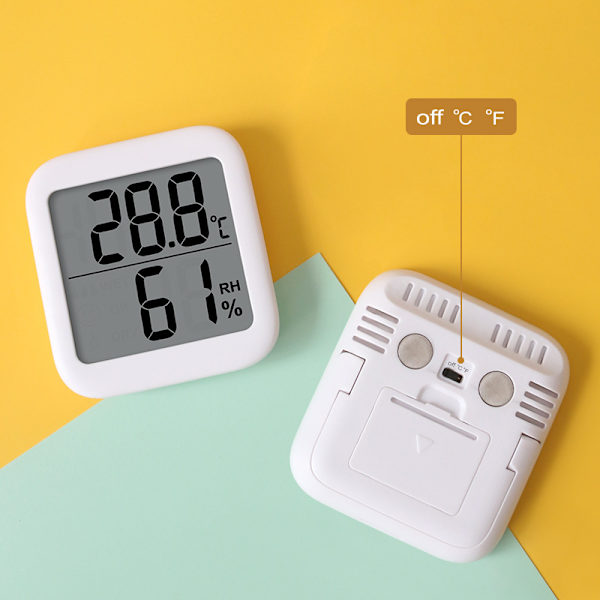 Mini termometer fuktighet smiley inomhus elektronisk temperatur och fuktighetsmätare för barnrum