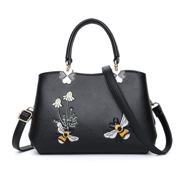Dam Topphandtag Handväskor Retro Crossbody Väska Dam Mode Axelväska Handväska Tote Broderi