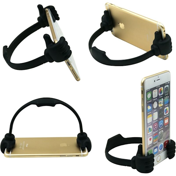 Mobiltelefonhållare med hög tum, skrivbordsplatta, smartphone, mobiltelefon, surfplattor - flexibel justerbar universal, violett