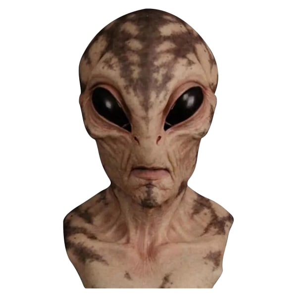 Alien Latex Maske Halloween Alien Horror Maske Hodeplagg(mønstret alien)