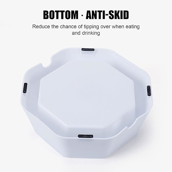 Anti-splash hundevandskål med flydende skive, 700 ml langsom drikke hundevandskål anti-overflow vandskål dispenser til kæledyr hunde katte