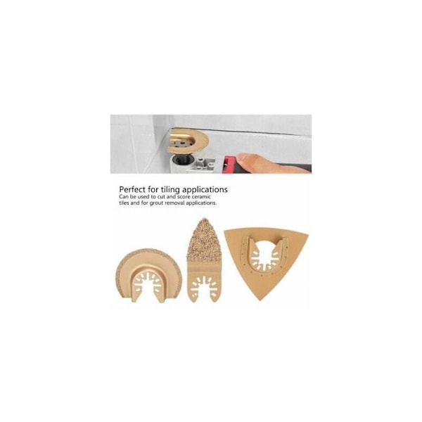 6 st Sågbladssats, Betterlife Oscillating Tool Blades, Oscillating Multi-Tool Sågblad Tillbehörssats, Multifunktionella Oscillating Sågblad Verktyg