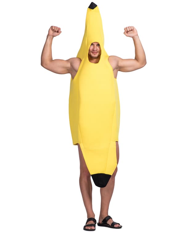 Mænds Halloween Banan Onesie