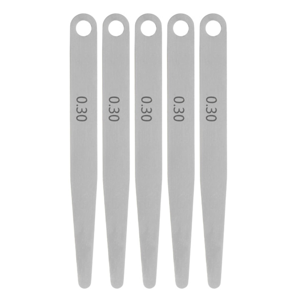 10 st Feeler Gauge 0,3 mm Tjockleksmätare 65MN Stål Metrisk Gap Mätverktyg, Enstaka Blad