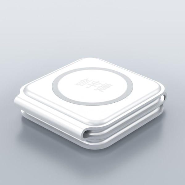 Trådlös laddare - 3-i-1 hopfällbar trådlös laddare magsafe Dual Magnetic Multi-Function Tillämplig för Apple iPhone