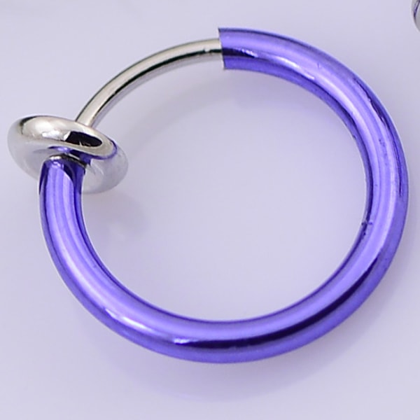 1 par klipsringe med aftagelige perler 13 mm diameter