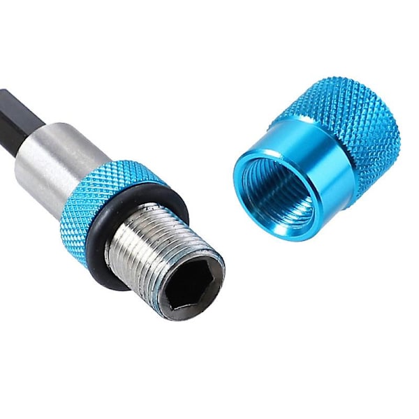2x Magnetisk Gipsskrue Bit Holder 1/4 Tommers Sekskant Skaft Hurtigutløser Adapter Tilkobling For Forlengelse Konvertering Skrutrekker Sølv