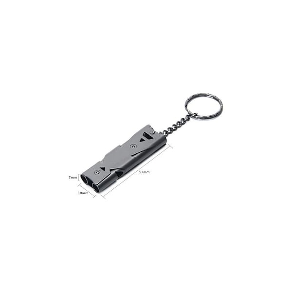 Sæt med 2 Dobbelte Decibel Høje Rør Deciber Overlevelse Overlevelse Sharl Tobes for forlænget Sikkerhed af Key Rabbet besparelse til camping/vandreture