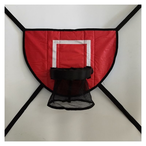 Basketbollkorg för studsmatta Basketbollkorg studsmatta basketboll basketbolltillbehör basketbollstöd för studsmatta röd bomull röd bomull
