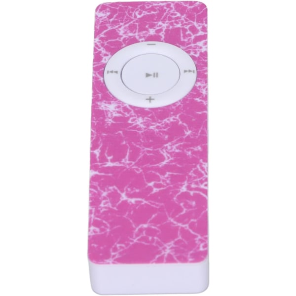 Rosa MP3-spiller, skolegave til barn Høy fidelity bærbar MP3-spiller med tapsløs lyd, kompatibel med 64 GB minnekort, egnet for løping.