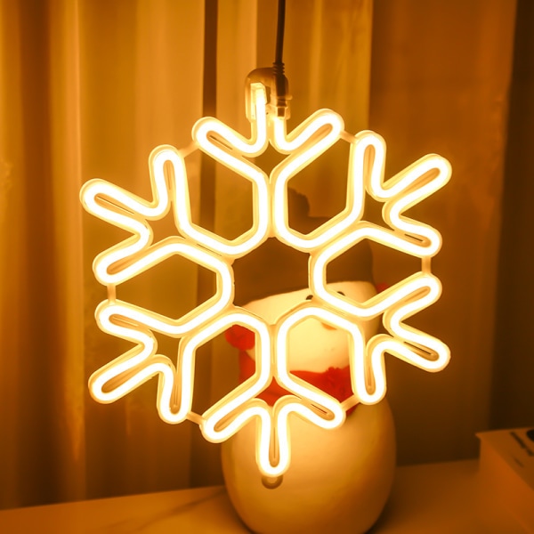 Juledekorasjoner utendørslys, 40 cm snøfnugg snøfnugglys, juledekorasjoner varmt hvitt