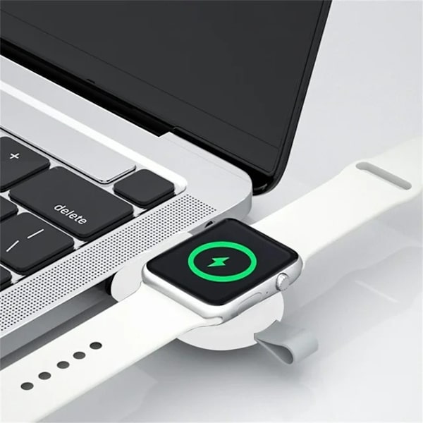 Bärbar trådlös klockladdningsadapter USB Smartwatch-laddare Laptop Power Bank Hushållsresebostad Elektroniktillbehör(USB)