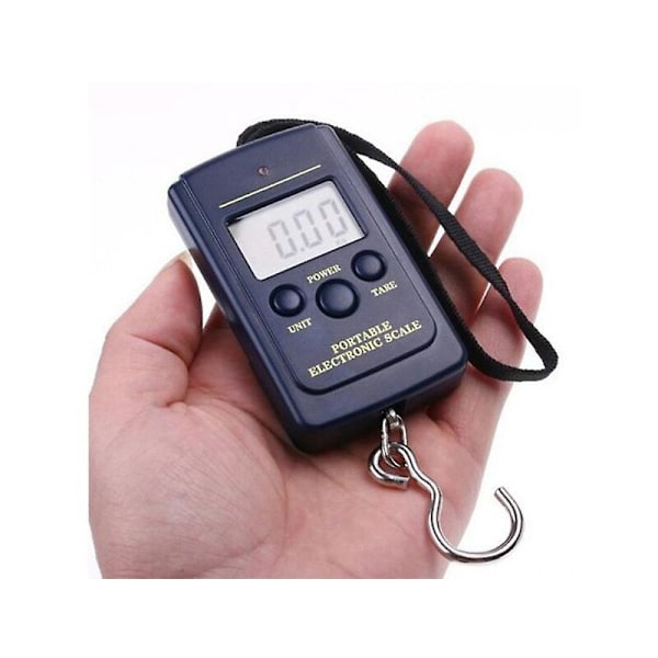 Kannettava taskuvaaka 40 kg mini digitaalinen elektroninen vaaka persikkakoukku riippuva punnitusvaaka taskumatkatavaroille