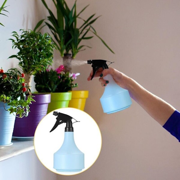 2 Stycken Tom Sprayflaska, 500ML Sprayflaskor Plast, Tom Sprayflaska, Återfyllningsbara Vattendimrare med Pump, Spruta för Växter, Trädgård, Kök,