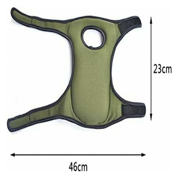 Knäskydd i svamp, 1 par skyddande knäskydd i memory foam för trädgårdsarbete 23x46cm (grön)