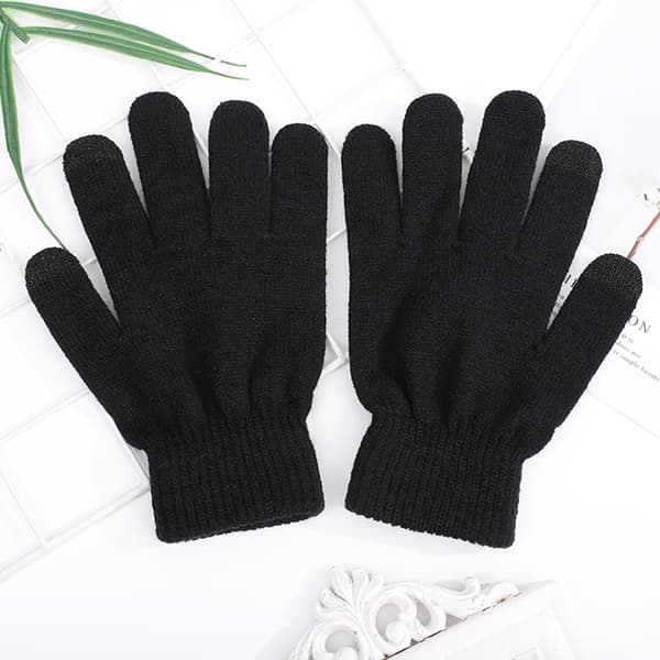 1 par vinterhandsker, unisex vindafvisende varme handsker