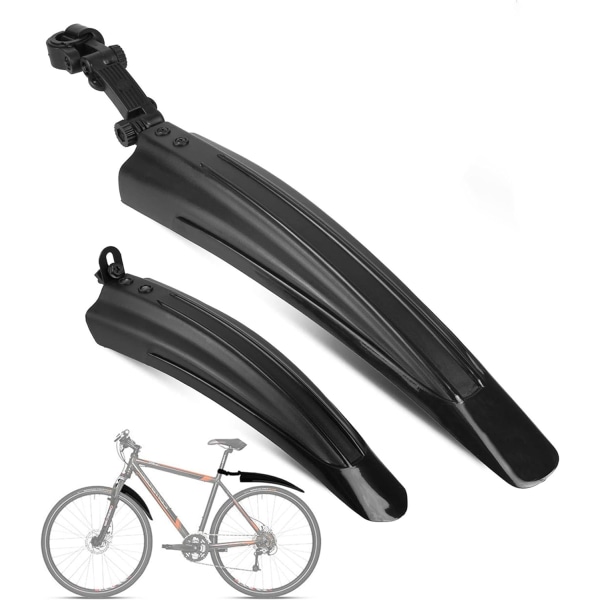 Pyörän lokasuojat eteen ja taakse, säädettävät, helppo asentaa, sopii 20\"/22\"/24\"/26\"/700cc MTB BMX maasto- ja maantiepyöriin