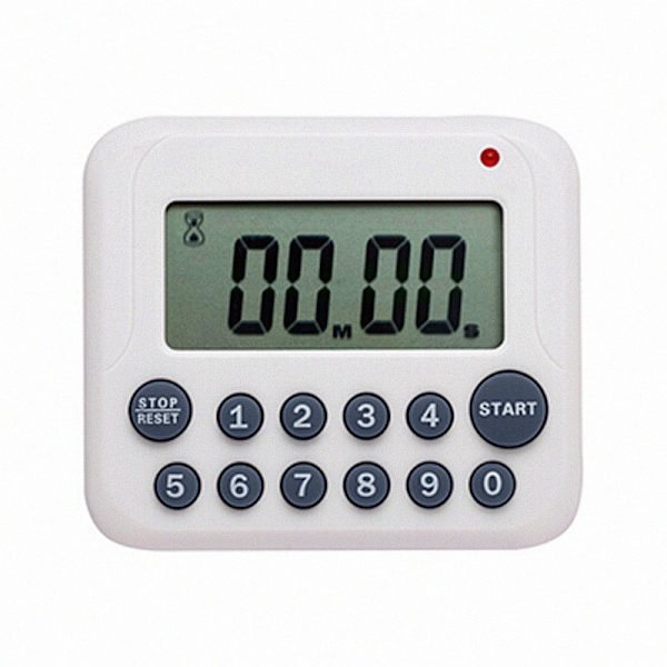 Digital Kök Timer Magnetisk Nedräkning Matlagningstimer Klocka med Magnetisk Baksida och Klämma, Höglarm, Stor Display Minuter och Sekunder Direktinmatning