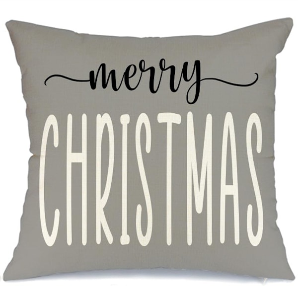 Jul örngott 45*45cm set juldekoration lastbil dekorativ kuddfodral lämplig för hem soffa