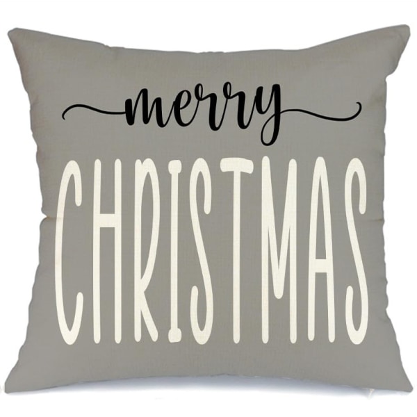 Juleputetrekk 45*45cm sett Juledekorasjon lastebil dekorativ puteboks egnet for hjem sofa