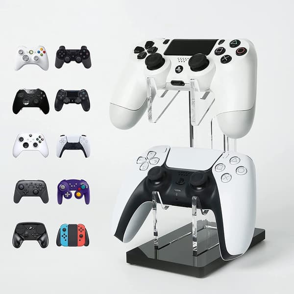 Kontrollstativ Spelkontrollstativ Transparent Kontrollhållare Universell Kontrollhållare Stativ för PS5 / PS4 / Xbox /